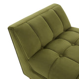 Safavieh Damian Tufted Bench Olive Green / Dark Brown SFV4755E