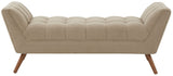 Safavieh Damian Tufted Bench Brown / Dark Brown SFV4755F