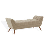 Safavieh Damian Tufted Bench Brown / Dark Brown SFV4755F