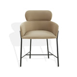 Safavieh Charlize Velvet Dining Chair Light Brown / Black SFV4757H