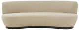 Safavieh Stevie Boucle Curved Back Sofa Oatmeal / Black SFV4766C