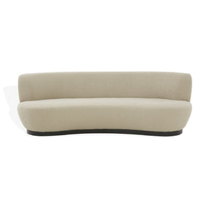 Safavieh Stevie Boucle Curved Back Sofa Oatmeal / Black SFV4766C