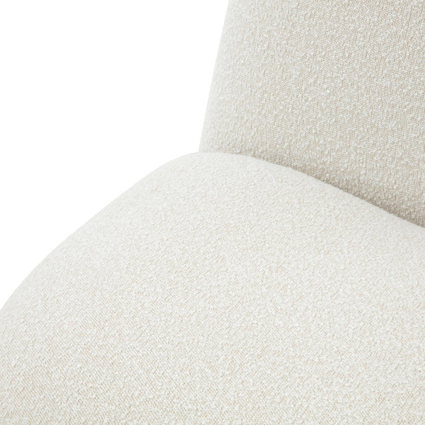 Safavieh STEVIE Boucle Accent Chair - Modern Elegance with Cozy Comfort for Stylish Living Room Decor Ivory SFV4767A