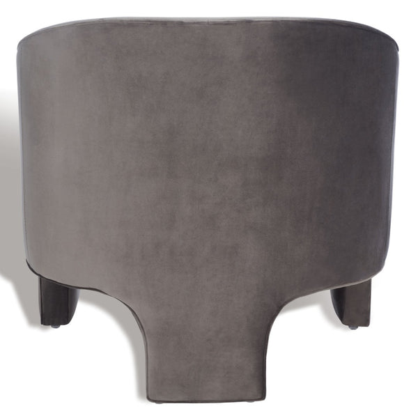 Safavieh LONDYN Boucle Accent Chair - Contemporary Comfort for Modern Living Spaces and Chic Interiors Dark Brown SFV4770A