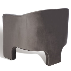 Safavieh LONDYN Boucle Accent Chair - Contemporary Comfort for Modern Living Spaces and Chic Interiors Dark Brown SFV4770A