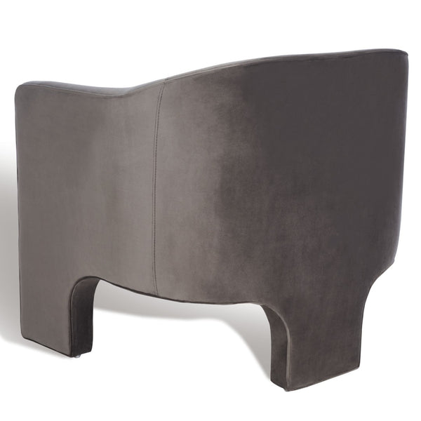Safavieh LONDYN Boucle Accent Chair - Contemporary Comfort for Modern Living Spaces and Chic Interiors Dark Brown SFV4770A