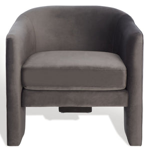 Safavieh LONDYN Boucle Accent Chair - Contemporary Comfort for Modern Living Spaces and Chic Interiors Dark Brown SFV4770A
