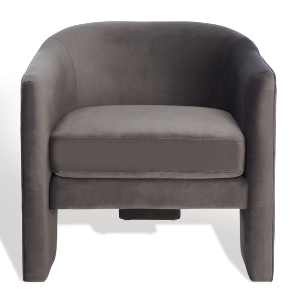 Safavieh LONDYN Boucle Accent Chair - Contemporary Comfort for Modern Living Spaces and Chic Interiors Dark Brown SFV4770A
