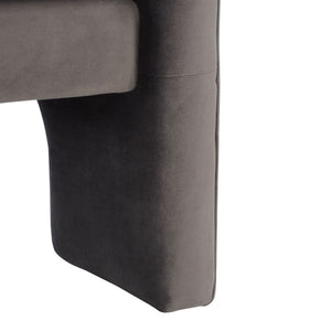Safavieh LONDYN Boucle Accent Chair - Contemporary Comfort for Modern Living Spaces and Chic Interiors Dark Brown SFV4770A