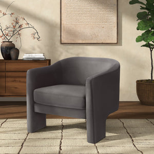 Safavieh LONDYN Boucle Accent Chair - Contemporary Comfort for Modern Living Spaces and Chic Interiors Dark Brown SFV4770A