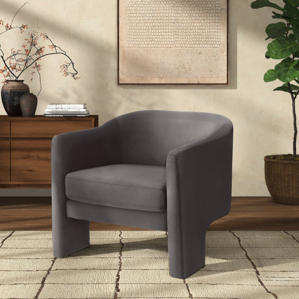 Safavieh LONDYN Boucle Accent Chair - Contemporary Comfort for Modern Living Spaces and Chic Interiors Dark Brown SFV4770A