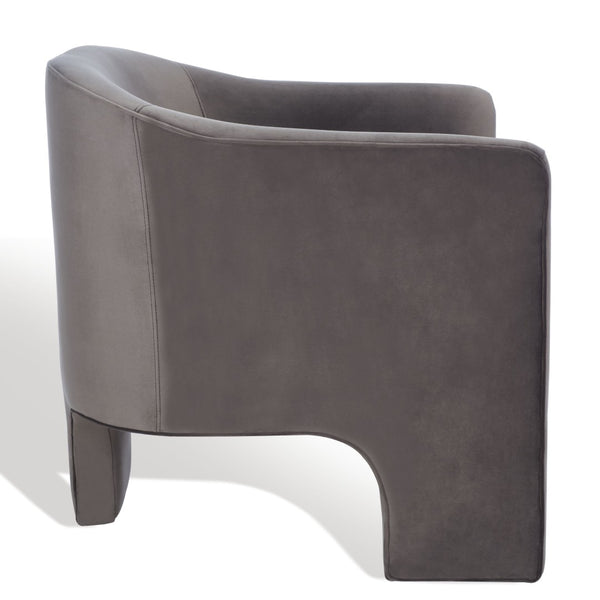 Safavieh LONDYN Boucle Accent Chair - Contemporary Comfort for Modern Living Spaces and Chic Interiors Dark Brown SFV4770A