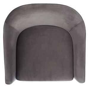 Safavieh LONDYN Boucle Accent Chair - Contemporary Comfort for Modern Living Spaces and Chic Interiors Dark Brown SFV4770A