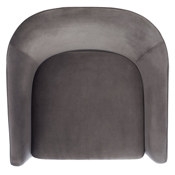 Safavieh LONDYN Boucle Accent Chair - Contemporary Comfort for Modern Living Spaces and Chic Interiors Dark Brown SFV4770A