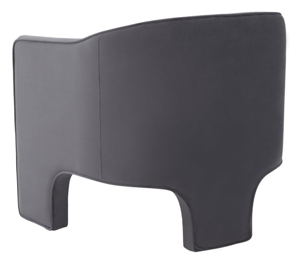 Safavieh LONDYN Boucle Accent Chair - Contemporary Comfort for Modern Living Spaces and Chic Interiors Dark Grey SFV4770D