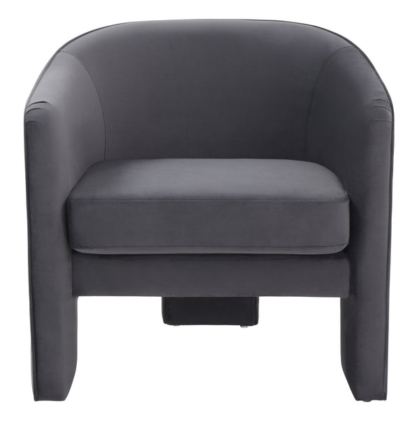 Safavieh LONDYN Boucle Accent Chair - Contemporary Comfort for Modern Living Spaces and Chic Interiors Dark Grey SFV4770D