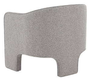 Safavieh LONDYN Boucle Accent Chair - Contemporary Comfort for Modern Living Spaces and Chic Interiors Light Grey SFV4770F