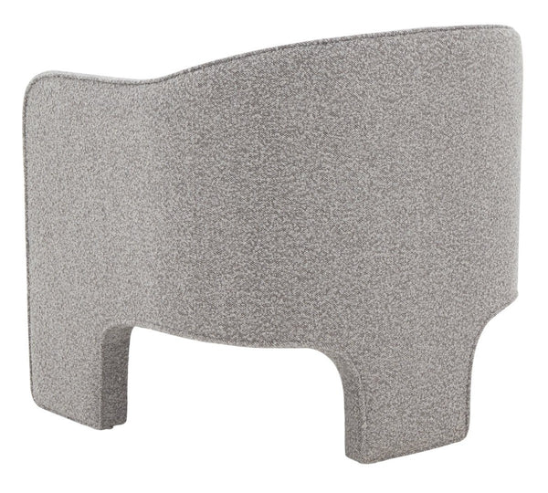 Safavieh LONDYN Boucle Accent Chair - Contemporary Comfort for Modern Living Spaces and Chic Interiors Light Grey SFV4770F