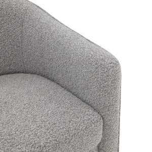 Safavieh LONDYN Boucle Accent Chair - Contemporary Comfort for Modern Living Spaces and Chic Interiors Light Grey SFV4770F