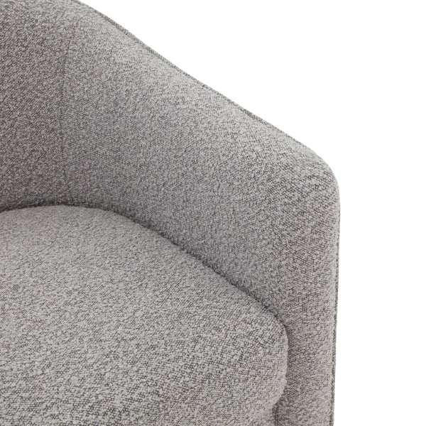 Safavieh LONDYN Boucle Accent Chair - Contemporary Comfort for Modern Living Spaces and Chic Interiors Light Grey SFV4770F