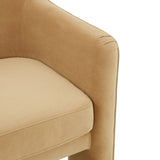 Safavieh Londyn Velvet Accent Chair Light Brown SFV4770H