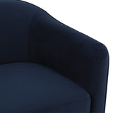 Safavieh Londyn Velvet Accent Chair Navy SFV4770I