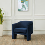 Safavieh Londyn Velvet Accent Chair Navy SFV4770I