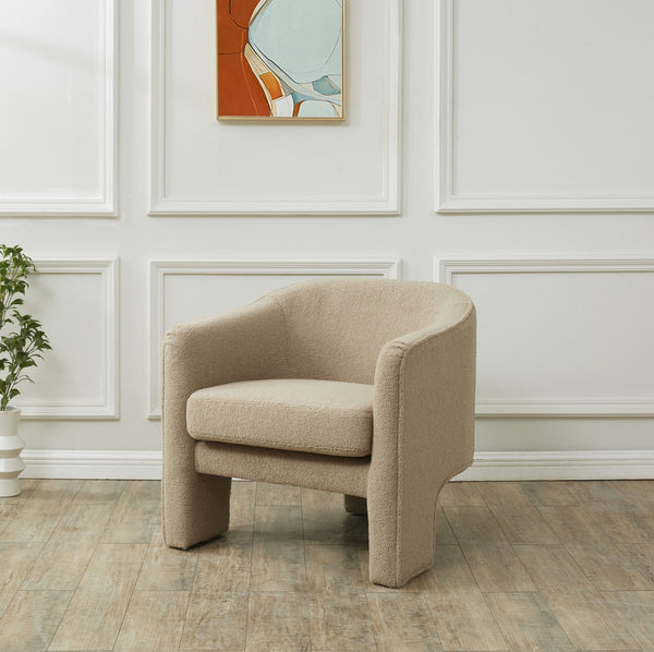 Safavieh Londyn Faux Shearling Accent Chair Brown SFV4770J