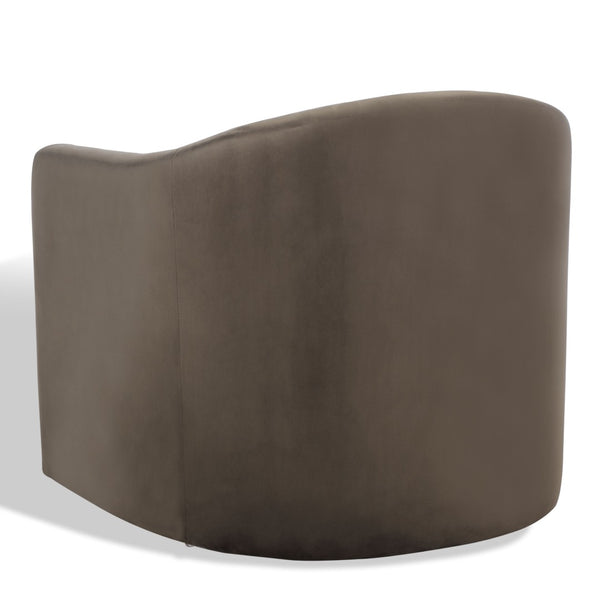 Safavieh LAYLETTE Boucle Accent Chair — Modern Design with Luxurious Upholstery for Stylish Living Spaces Dark Brown SFV4771A
