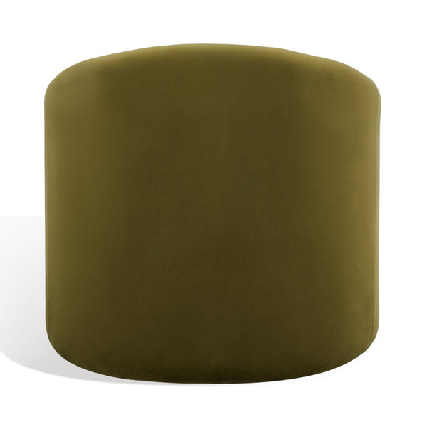 Safavieh LAYLETTE Boucle Accent Chair — Modern Design with Luxurious Upholstery for Stylish Living Spaces Olive Green SFV4771B