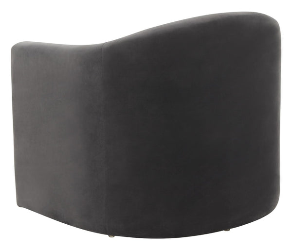 Safavieh LAYLETTE Boucle Accent Chair — Modern Design with Luxurious Upholstery for Stylish Living Spaces Dark Grey SFV4771D