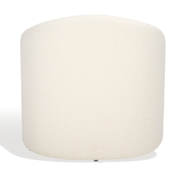 Safavieh LAYLETTE Boucle Accent Chair — Modern Design with Luxurious Upholstery for Stylish Living Spaces Ivory SFV4771E