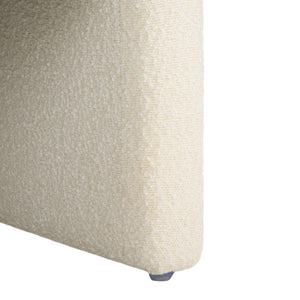 Safavieh LAYLETTE Boucle Accent Chair — Modern Design with Luxurious Upholstery for Stylish Living Spaces Ivory SFV4771E