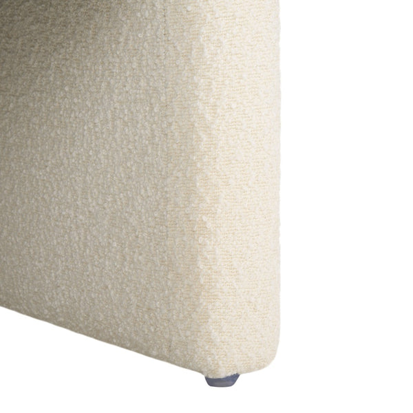 Safavieh LAYLETTE Boucle Accent Chair — Modern Design with Luxurious Upholstery for Stylish Living Spaces Ivory SFV4771E