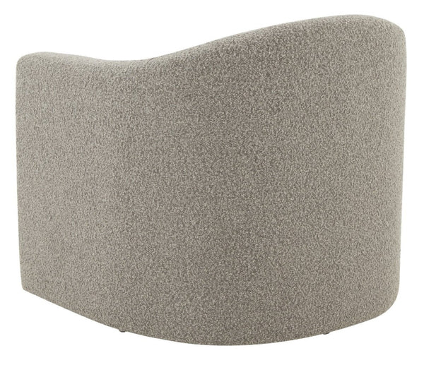 Safavieh LAYLETTE Boucle Accent Chair — Modern Design with Luxurious Upholstery for Stylish Living Spaces Light Grey SFV4771F