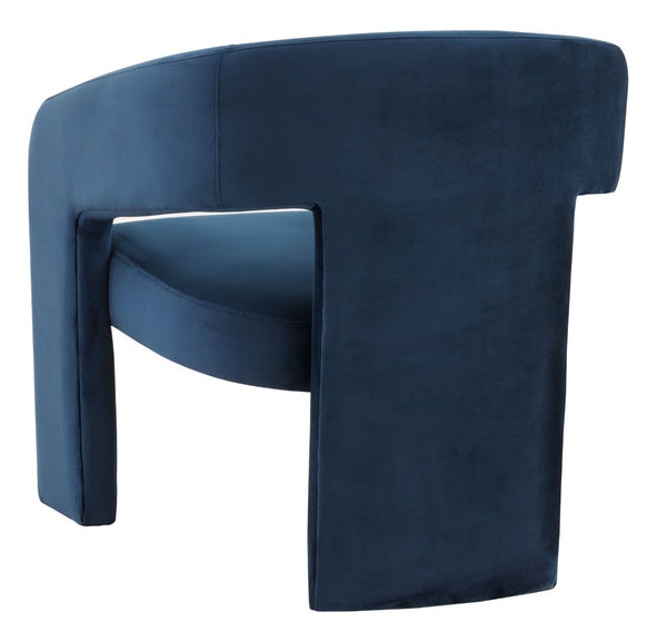 Safavieh ROSEANNA Modern Accent Chair - Stylish Comfort for Living Rooms, Bedrooms, and Office Lounges Navy SFV4780A