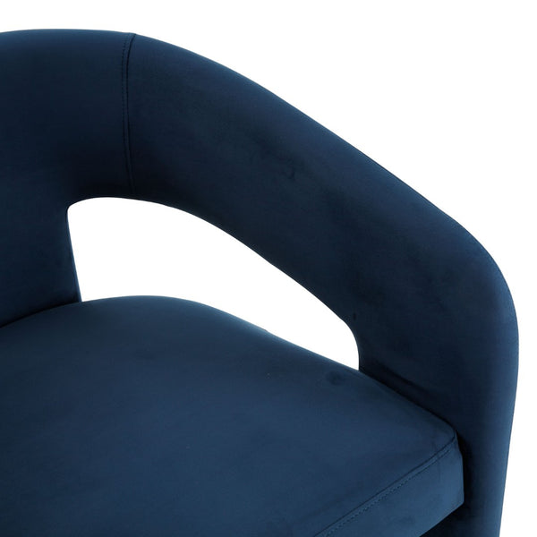 Safavieh ROSEANNA Modern Accent Chair - Stylish Comfort for Living Rooms, Bedrooms, and Office Lounges Navy SFV4780A