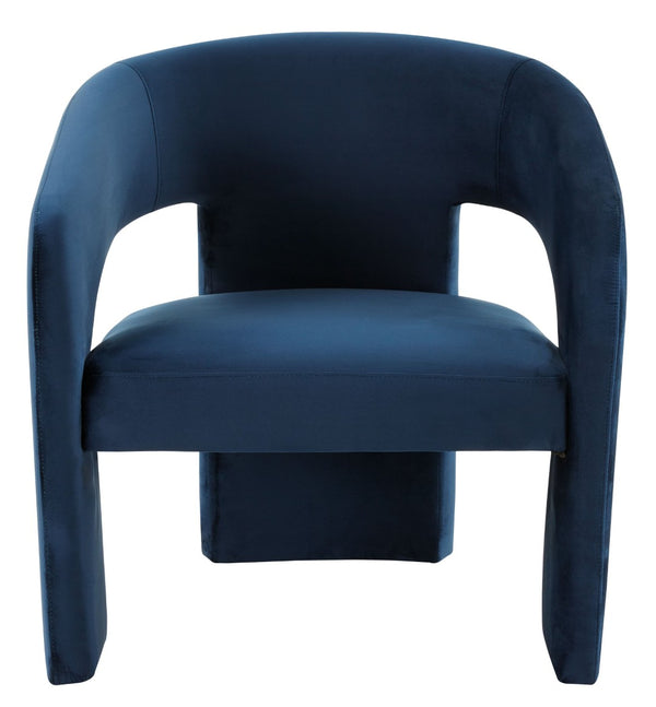 Safavieh ROSEANNA Modern Accent Chair - Stylish Comfort for Living Rooms, Bedrooms, and Office Lounges Navy SFV4780A