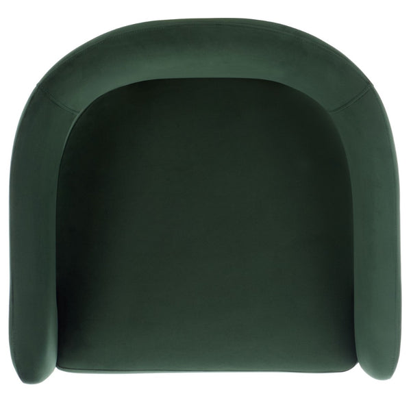 Safavieh ROSEANNA Modern Accent Chair - Stylish Comfort for Living Rooms, Bedrooms, and Office Lounges Forest Green SFV4780B