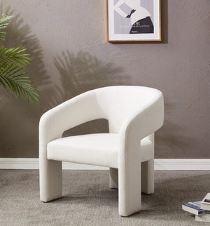 Safavieh Roseanna Modern Accent Chair Ivory SFV4780D