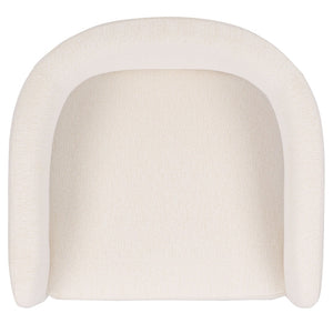 Safavieh ROSEANNA Modern Accent Chair in Ivory - Chic, Comfortable Design for Stylish Living Spaces & Nooks SFV4780D