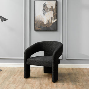 Safavieh Roseanna Modern Accent Chair Black Wood / Fabric / Foam SFV4780F