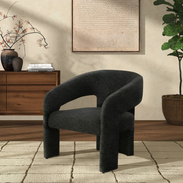 Safavieh ROSEANNA Modern Accent Chair – Elevate Your Space with Chic Design and Unmatched Comfort Today! Black SFV4780F