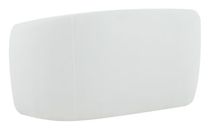 Safavieh ZHAO Boucle Curved Loveseat - Modern Sophistication and Comfort for Your Stylish Living Space White SFV4783A