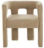 Safavieh Deandre Contemporary Velvet Dining Chair Light Brown SFV4785E