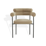 Safavieh Jaslene Curved Back Dining Chair Light Brown / Black SFV4791F