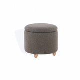 Safavieh Mariabella Boucle Storage Ottoman Dark Brown / Natural SFV4793D