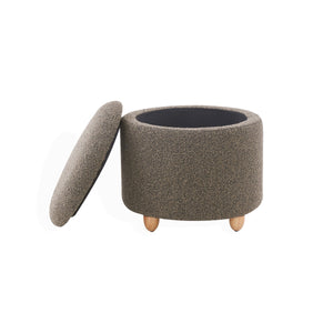 Safavieh Mariabella Boucle Storage Ottoman Dark Brown / Natural SFV4793D