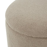 Safavieh Mariabella Faux Shearling  Storage Ottoman Brown / Natural SFV4793E