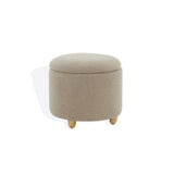 Safavieh Mariabella Faux Shearling  Storage Ottoman Brown / Natural SFV4793E